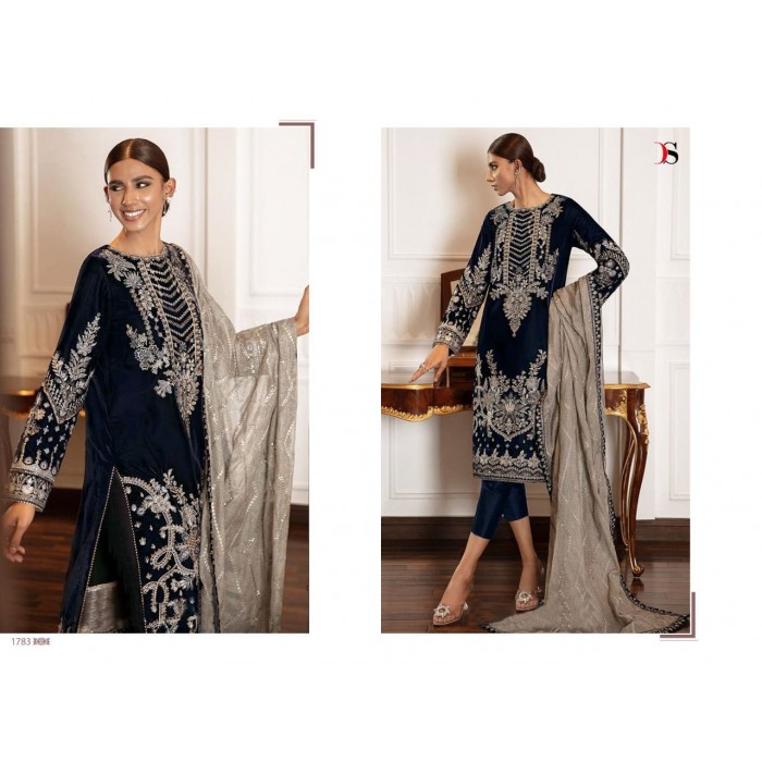 Deepsy Boroque Velvet 22 Velvet Salwar Suits